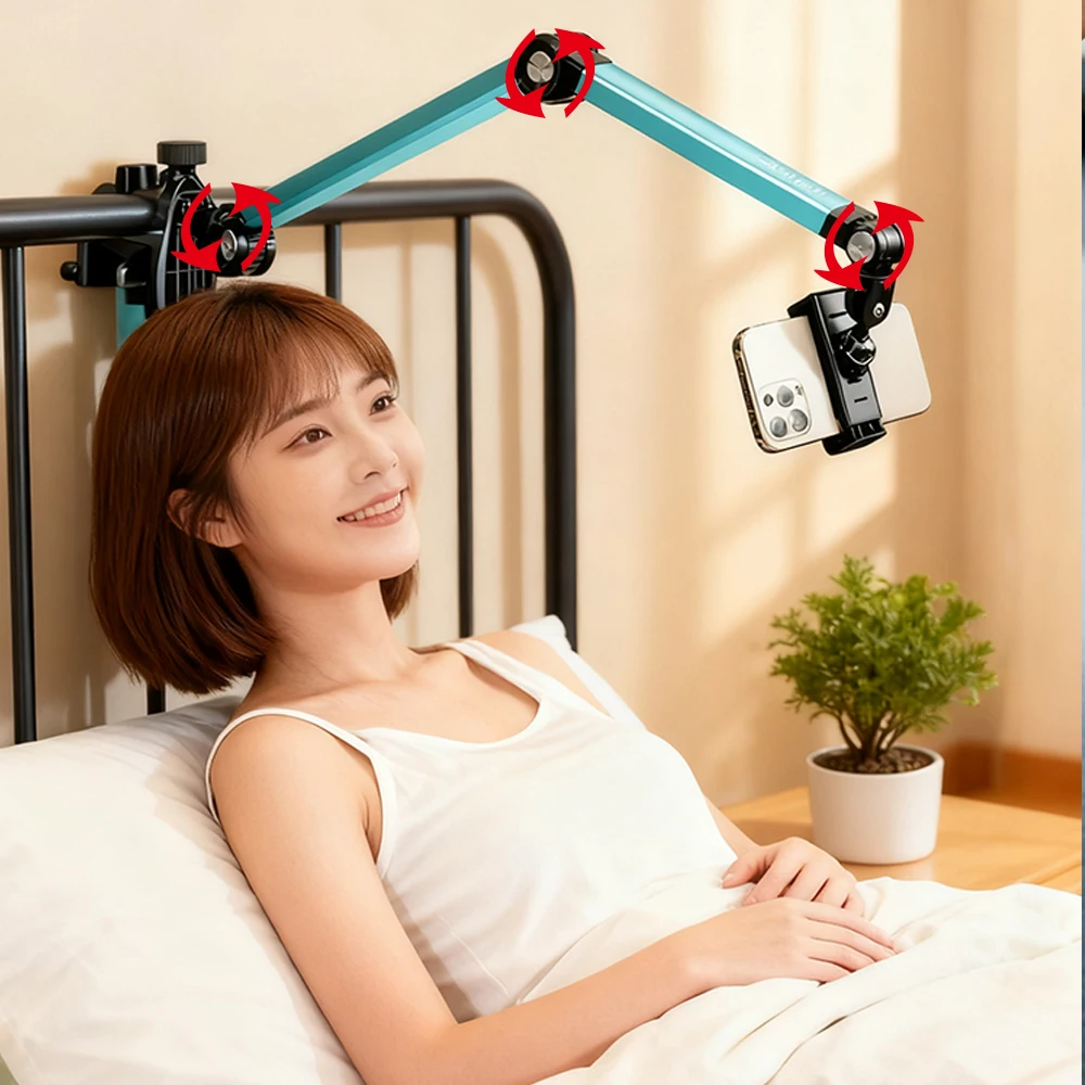 

Держатель для телефона, гибкий ленивый прикроватный кронштейн для мобильного телефона, длинная шея, регулируемая подставка для телефона на кровати, универсальный кронштейн для смартфона