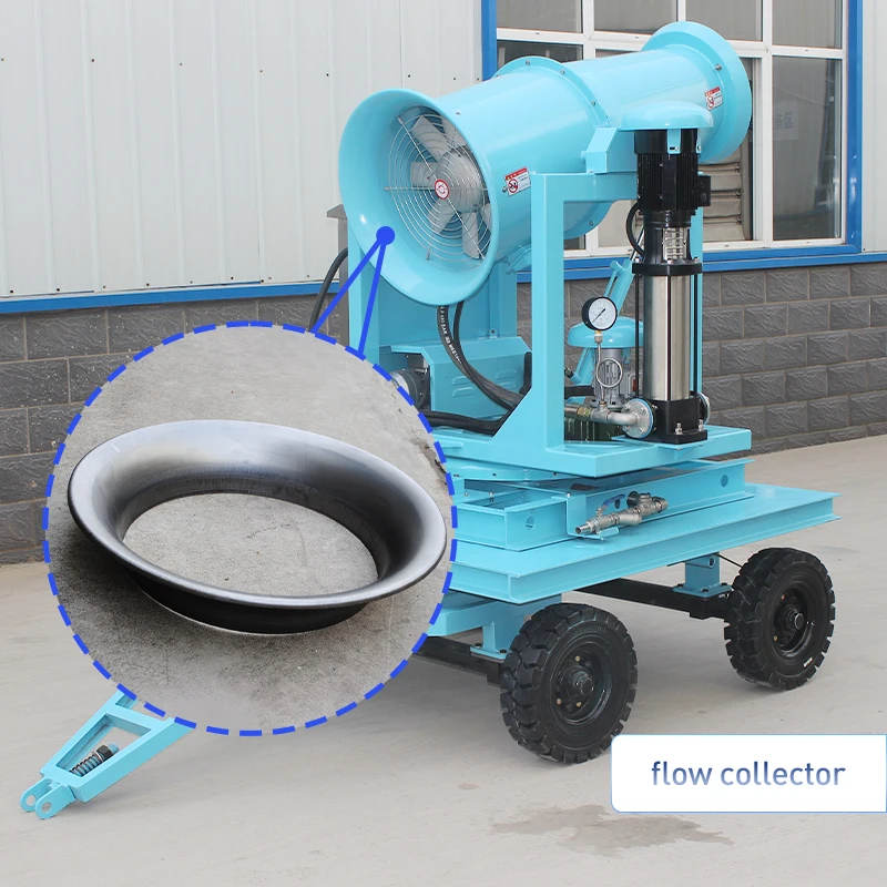 Pulverizador eléctrico para riego, soplador de niebla de polvo de alta presión, Control remoto, cañón de niebla automático agrícola