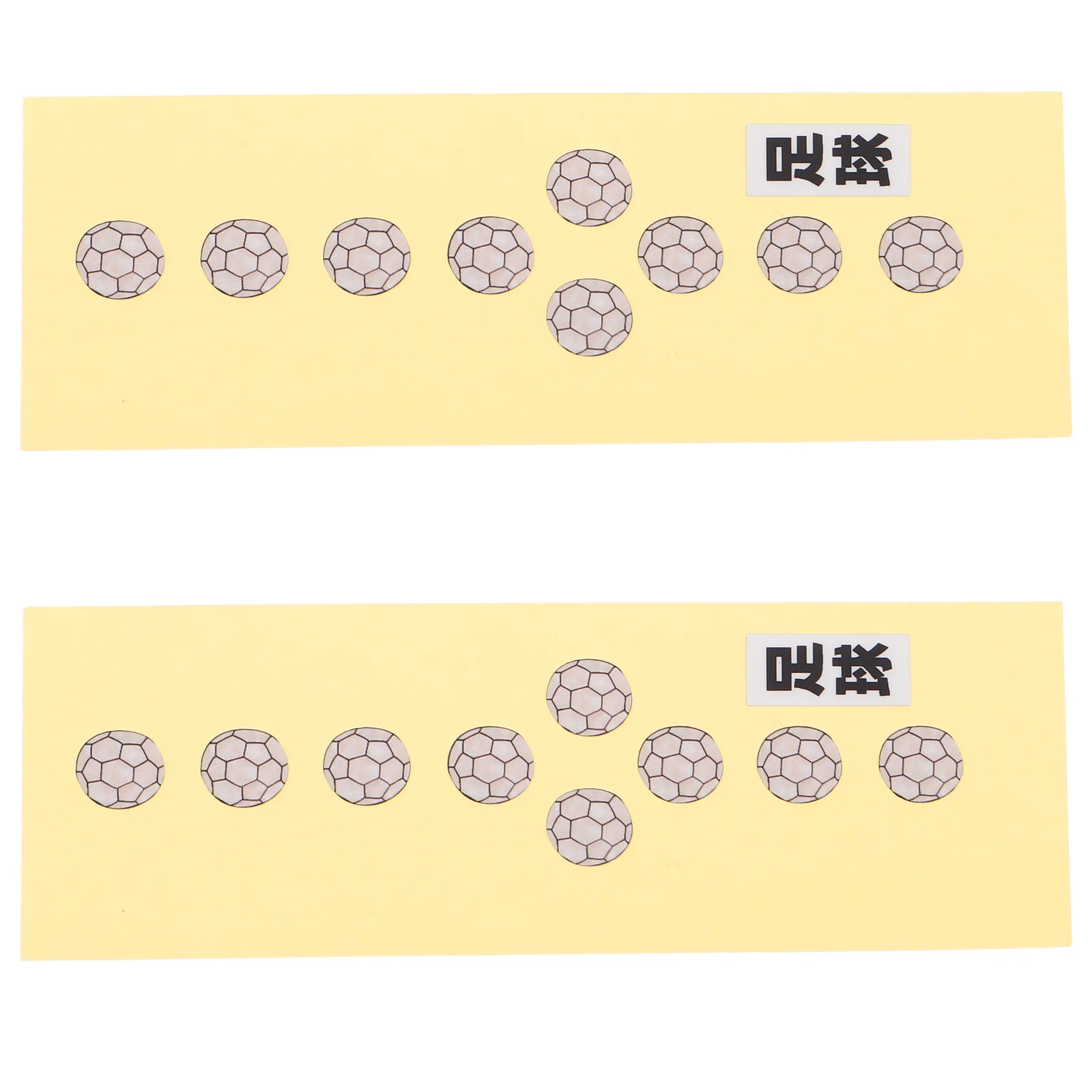 

2Pcs Guitar Fretboard Stickers Soccer Design for Beginners Easy Apply PVC Waterproof Decals for Electric Acoustic Bass Musical