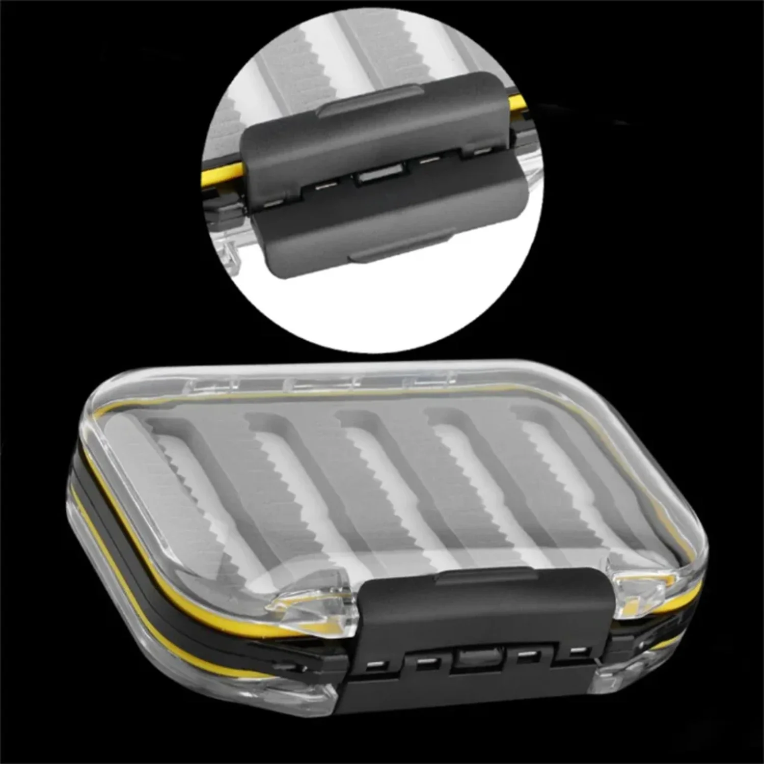 Fishing Box Lightweight Pocket Practical Double-sides Tackle Box  Salt Water Flies Gadget Fishing Accessories