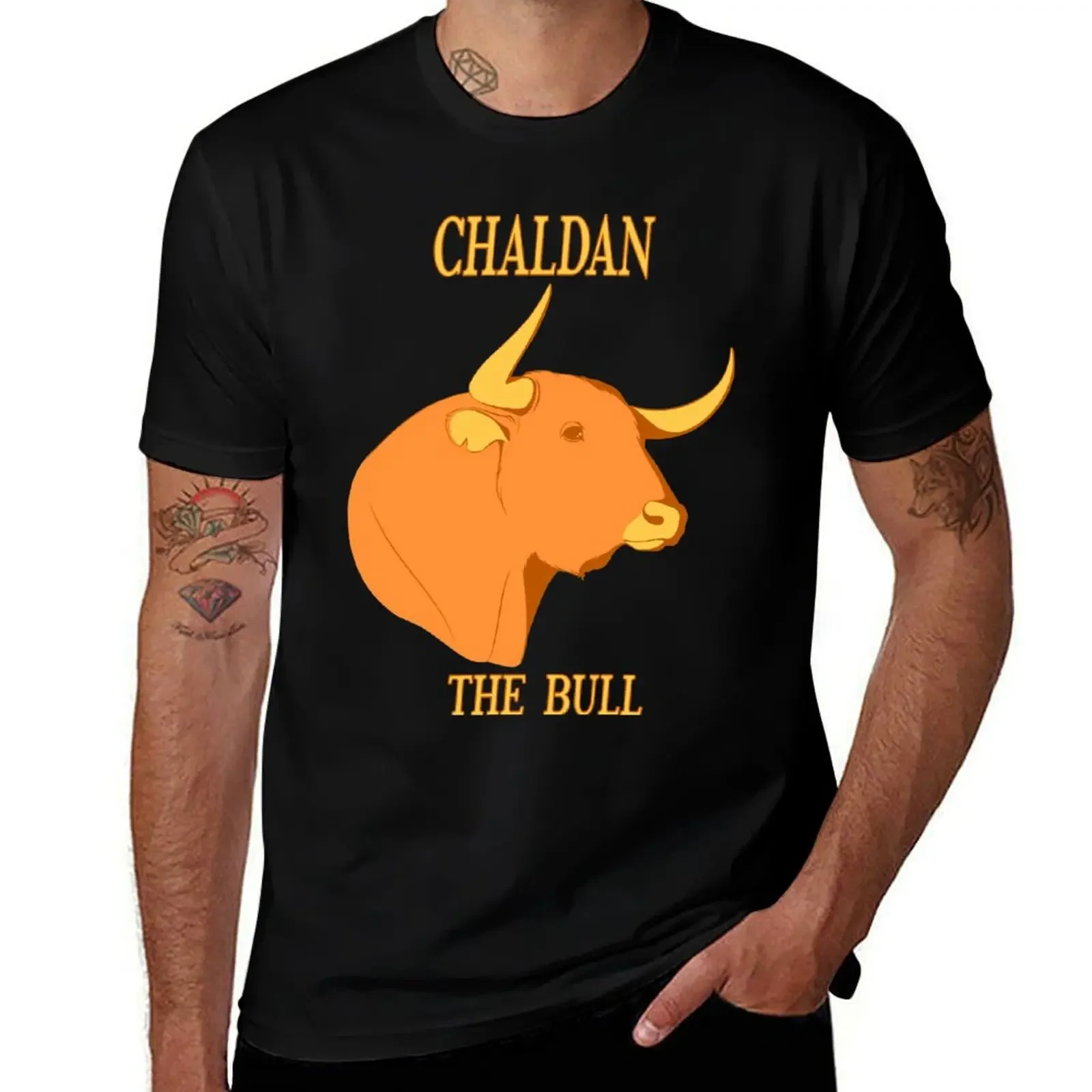 Chaldan the Bull T-Shirt vintage clothes plus size tops anime vintage shirts graphic tee men