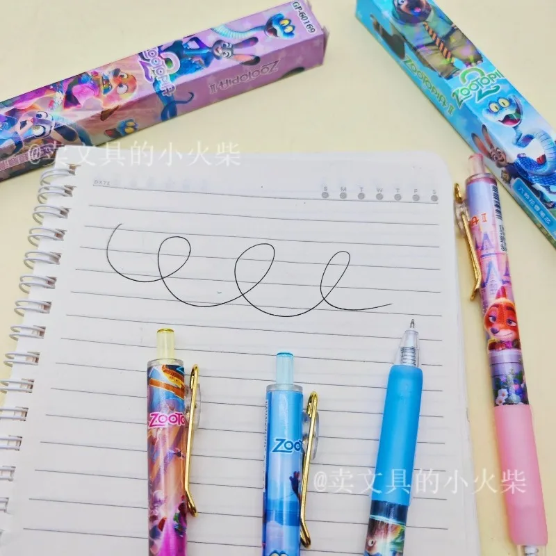 Disney Zootopia Judy Nick Gel Pen Press Blind Box Cartoon Quick Drying Good Looks Cute Black Student Lovely New Style Niche