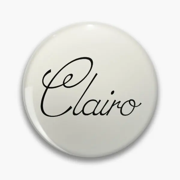 Clairo Cursive  Soft Button Pin Brooch Hat Jewelry Gift Collar Lover Cartoon Decor Badge Metal Fashion Cute Creative Funny