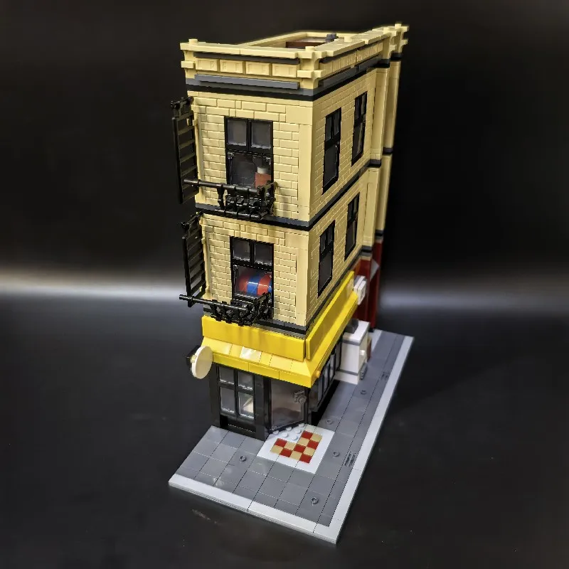 1211PCS Deli Shop Haus Gebäude Sets, City Apartment Store Architektur Modulare Baustein Montage Modell Kit Erwachsene Geschenk