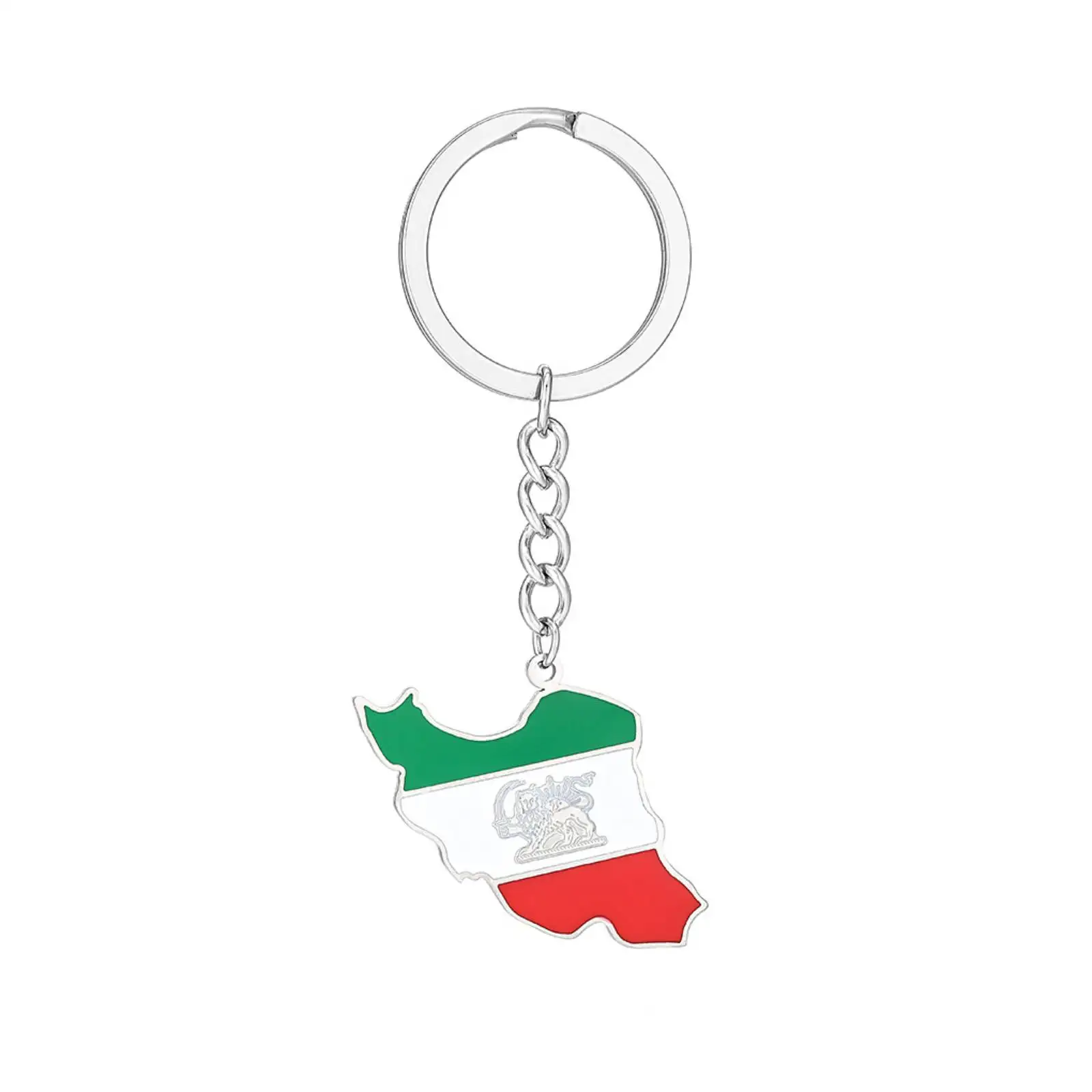 Iran-Karten-Schlüsselanhänger Persien Sonnensymbol Schlüsselring Souvenir Anhänger Accessoire Geschenk – Detail 1