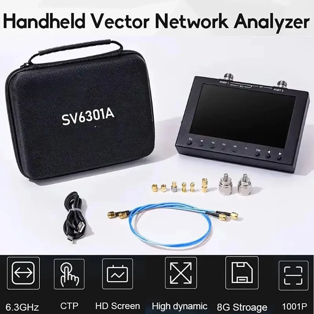 SV6301A Vector Network Analyzer 8GB Internal Storage Calibration State Saving r f Component Testing