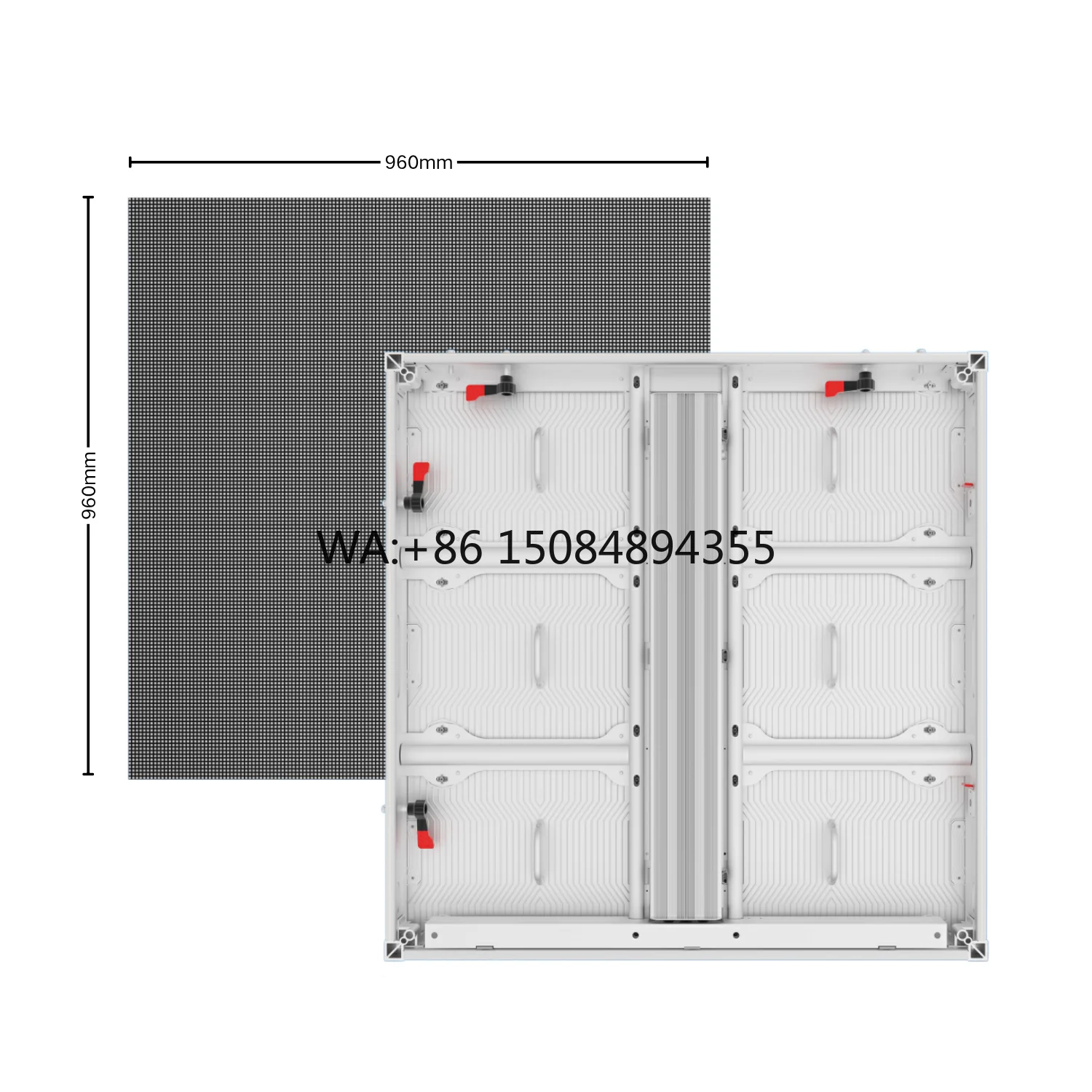 

Outdoor P4 Full Color LED Screen 960x960 Die-cast Aluminum Cabinet IP65 for Stadium & Commercial Street