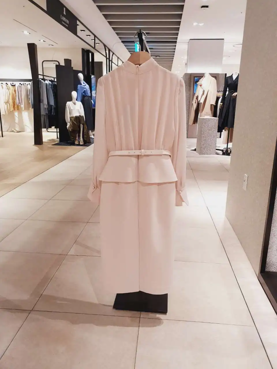 2024 Spring Autumn New Professional Belt Dress Fashion Long Sleeve Slim Double-Breasted OL Mid-Length Lace-up Bow Dress Women