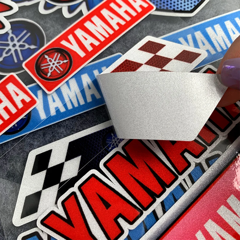 Waterproof Vinyl Decals High Quality Reflective Modification Stickers for Yamaha Helmets Bicycles - view 6