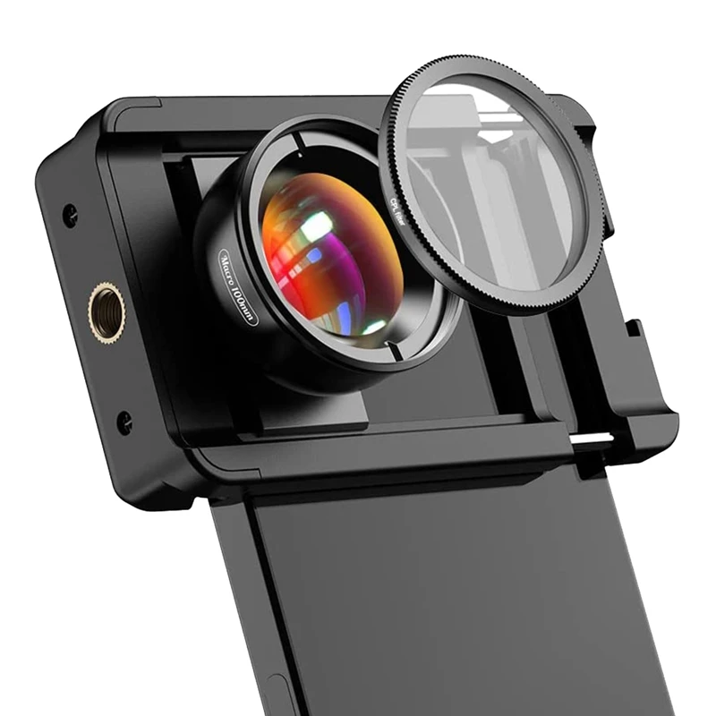 

4K HD Live Phone Lens Phone Macro Lens 10X Macro Lens + CPL Filter With Multi-Function Lens Clip For Smartphone