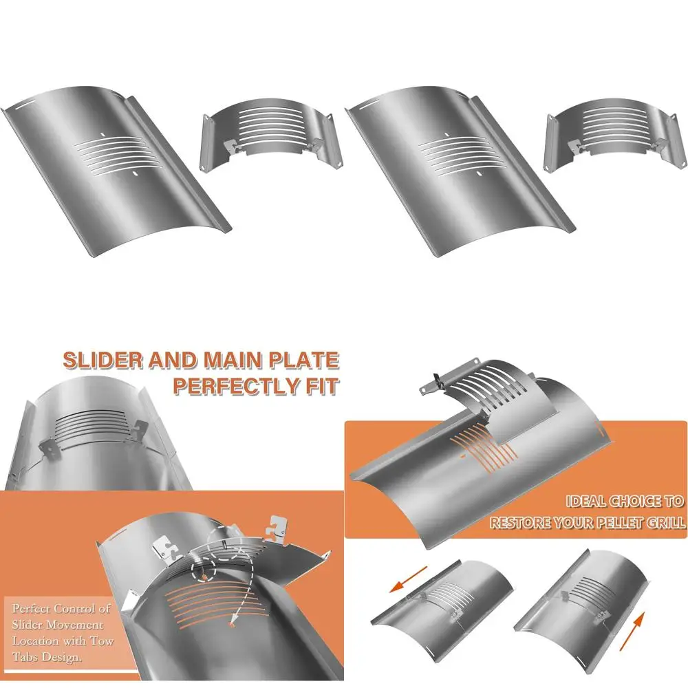 

Запасные части для грилей (пеллетных/газовых): Сдвижная крышка и диффузор-отражатель жара для различных моделей грилей