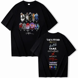 Chris Brown 11 11 Tour 2024 Summer T-Shirts Unisex Harajuku O-Neck Short Sleeve Shirts Music