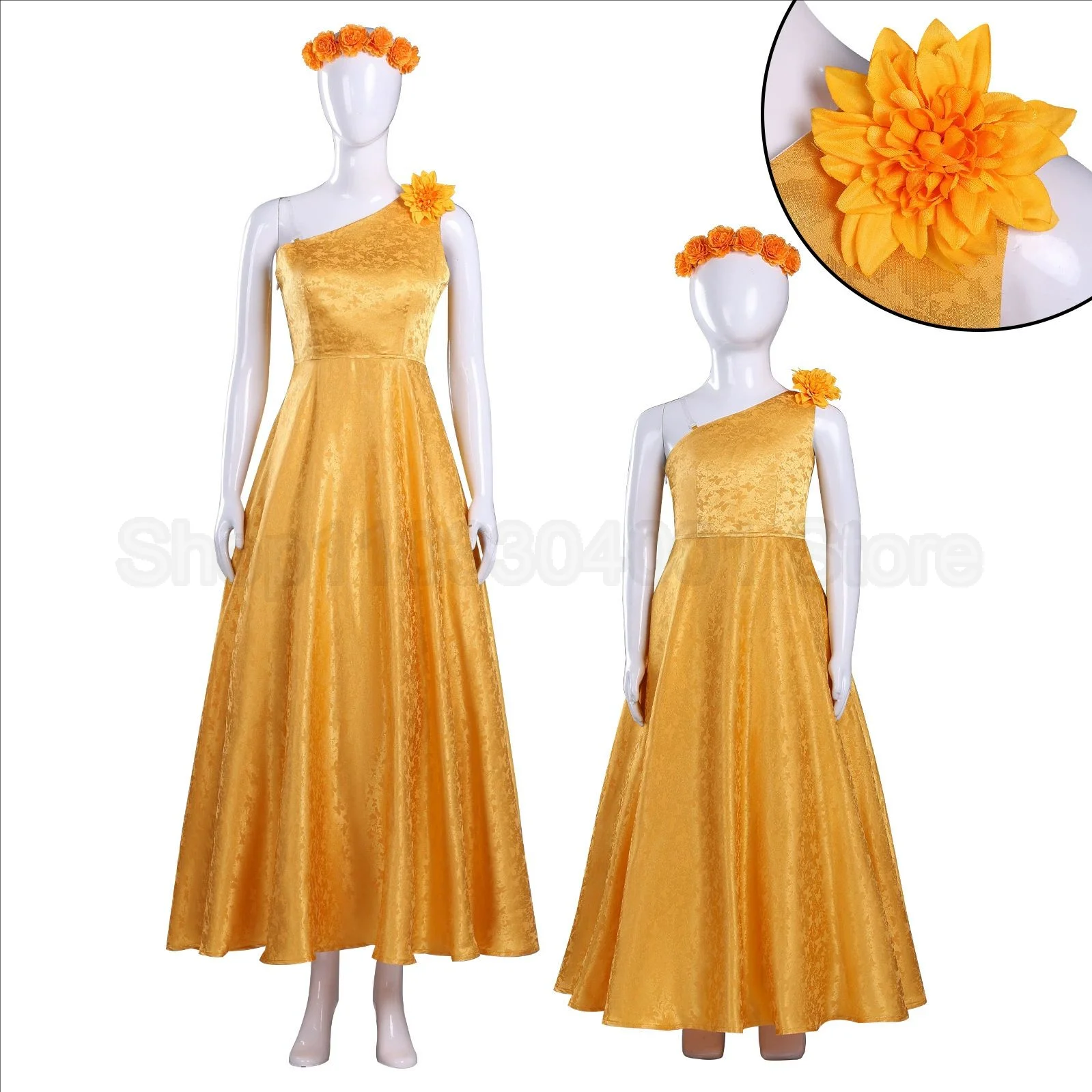Anime Zootopia 2 Judy Rabbit Cosplay Costume Yellow Dress with Hair Accessory
