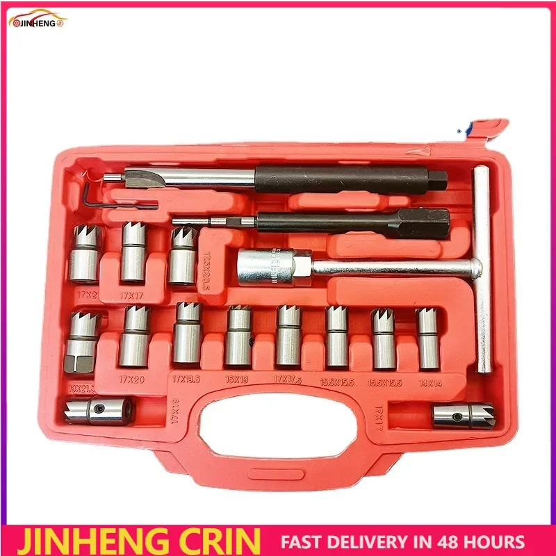 CRIN CRDI Fuel Nozzle Copper Bushing Repair Tool Injector Base Cleaning Reamer