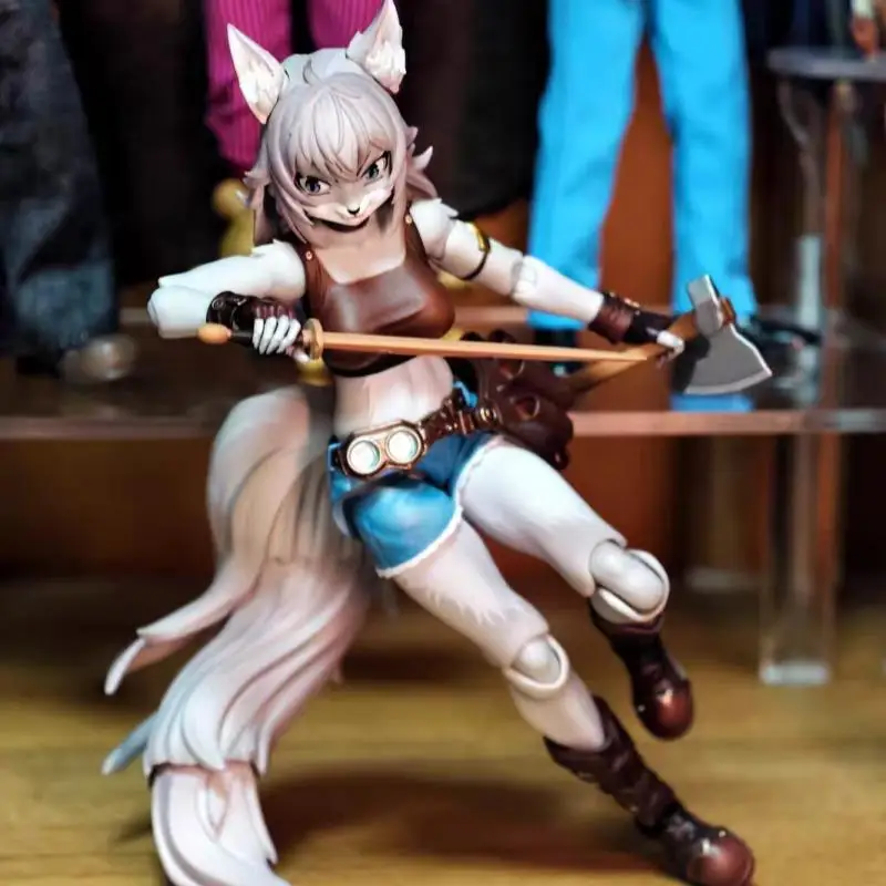 

LADOTOYS Fox Girl Leah 1/12 Ремонтник Стиль 6-дюймовая мобильная кукла Модель Машина Мать Солдат Рождество День Рождения Подарок-сюрприз