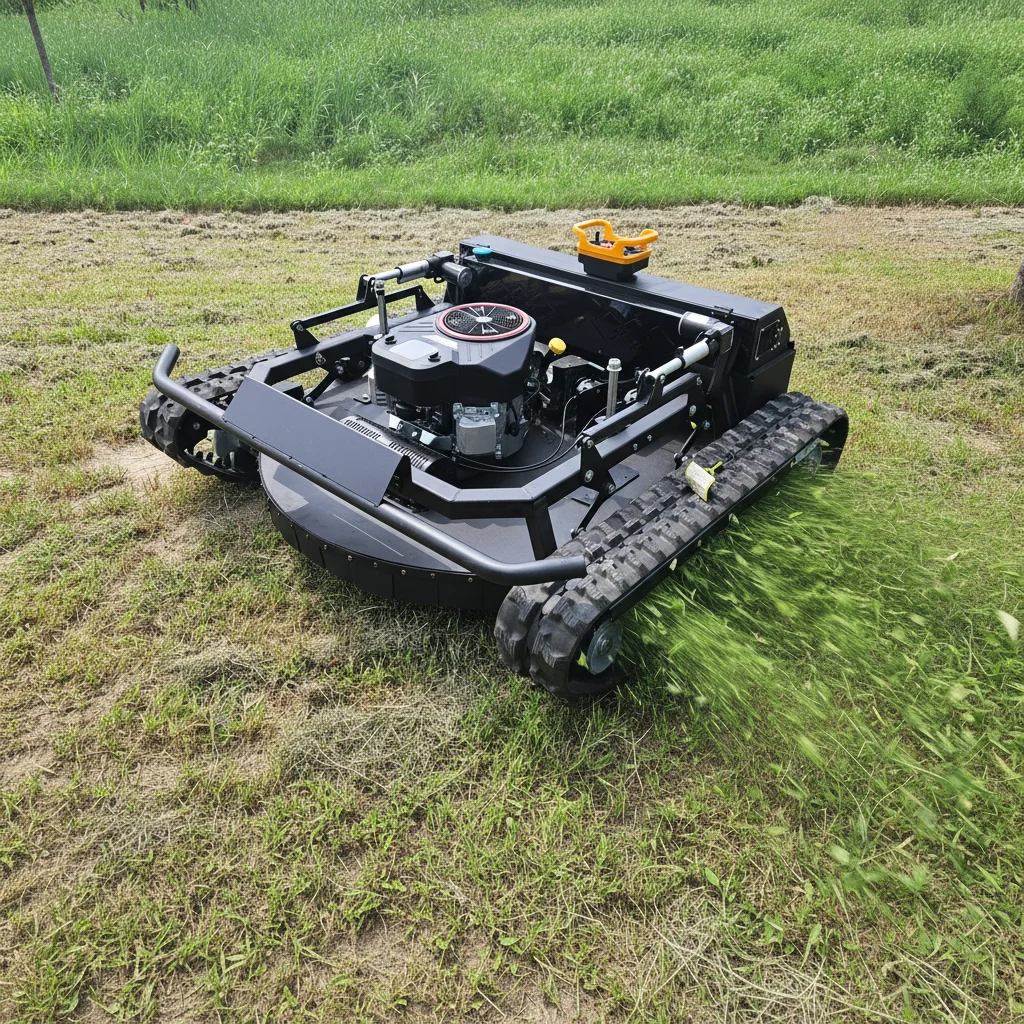 

Customize 2026 New Design RC Crawler Lawn Mower Easy Operation For Home Garden Use