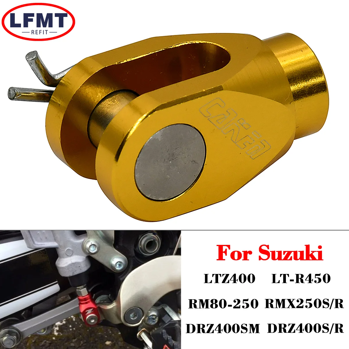 

For Suzuki RM80 RM85 RM125 RM250 RMX250S RMX250R DRZ400S DRZ400R DRZ400SM 250SB LTZ400 LT-R450 CNC Motorcycle Rear Brake Clevis