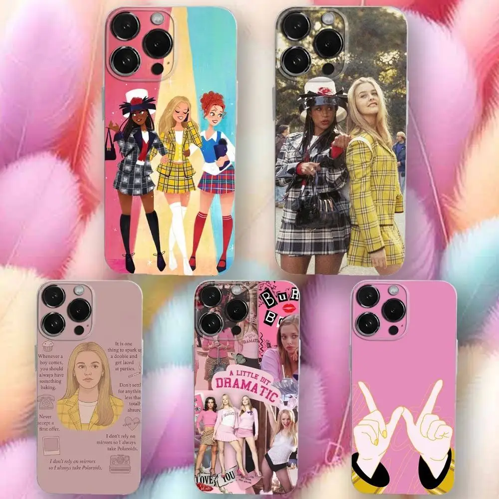 

Film C-Clueless Phone Case For iPhone 16,se4,15,14,13,12,11 Plus,Pro,Max,XR,XS,X,Plus,SE,Mini Transparent Soft Cover
