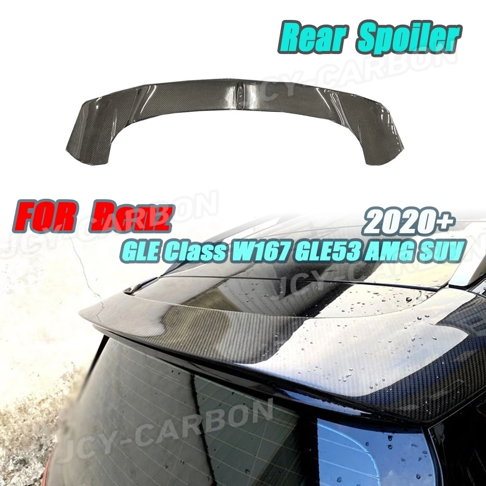 

Dry Carbon Fiber For Mercedes Benz GLE Class W167 GLE53 AMG SUV Rear Roof Spoiler Auto Styling 2020 UP