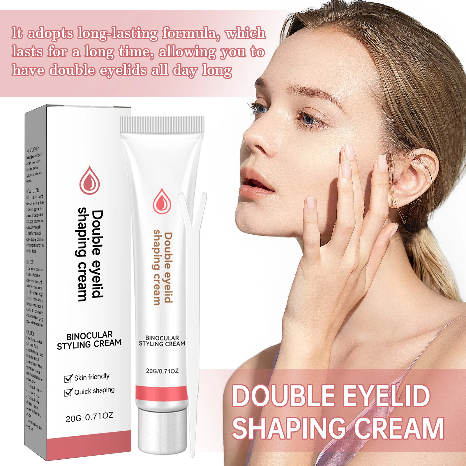 Invisible Eyelid Tape & Glue Set - Traceless, Quick-Drying, Long-Lasting for Natural Double Eyelids, Easy to Apply Makeup Tools
