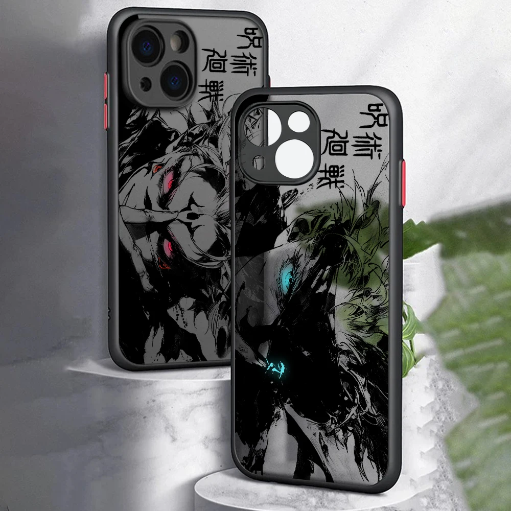 Jujutsu Kaisen Anime Phone Case For Samsung S25 S24 S23 S22 S21 S20 S10 FE Note20 Note10 Plus Ultra Lite 5G Matte Transparent