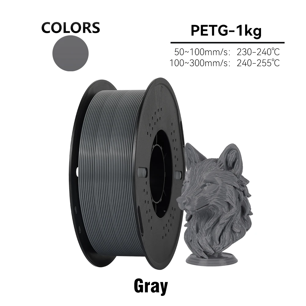 KINGROON 10KG/5KG/1KG PETG Filament 1.75mm Hoge Taaiheid Groothandel 10 Rolls/5Rolls/1Roll 3D Printing Materialen voor 3D Printer