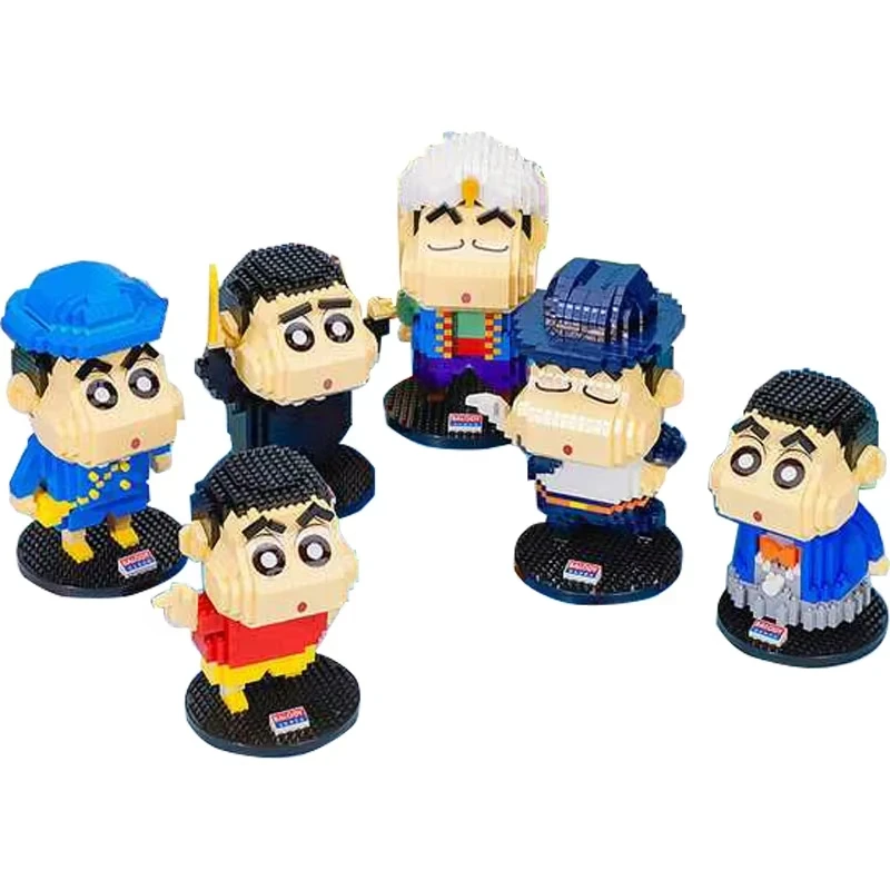 

TOYLINX Crayon Shin-chan кукла мини-строительные блоки 958 шт. модель простая сборка для отправки детей и подростков игрушки на Рождество