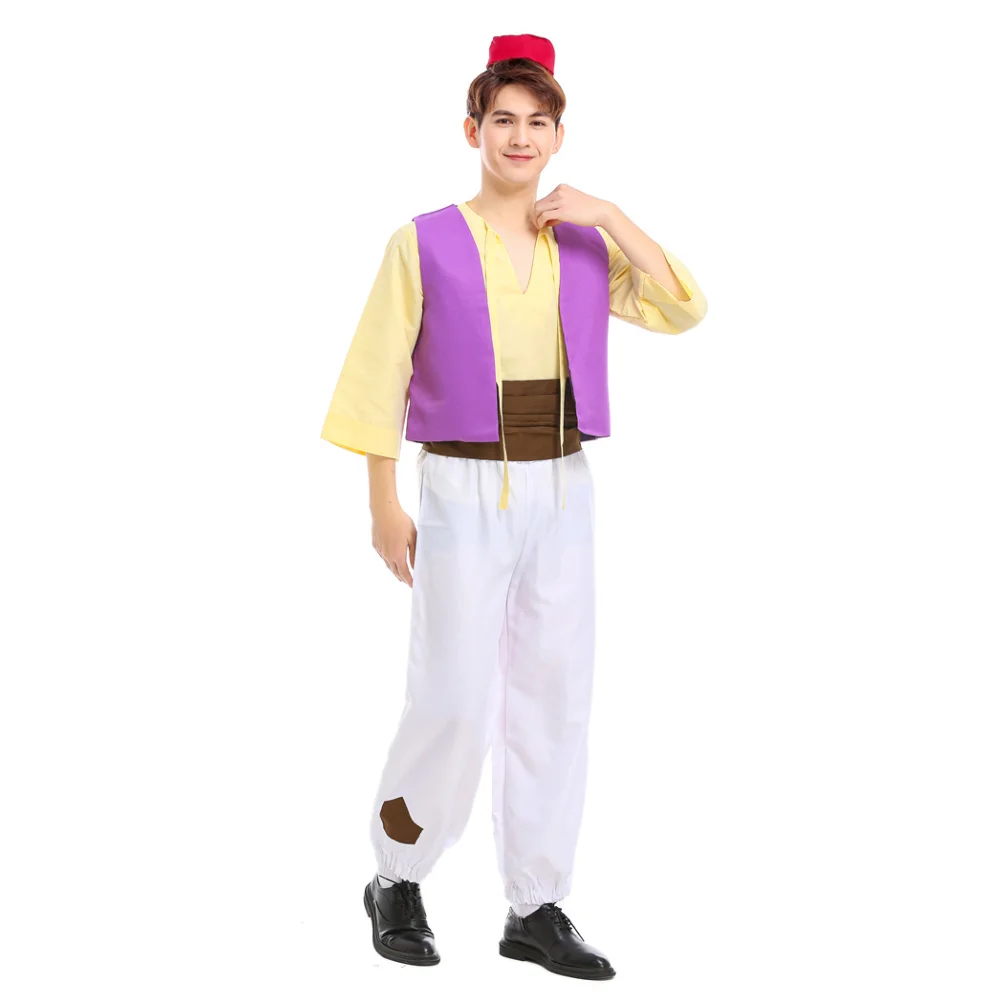 Anime Lamp Prins Kostuum Outfit Voor Volwassen Man Set/Hoed Halloween Carnaval Party Film Schattig Cosplay Kostuum