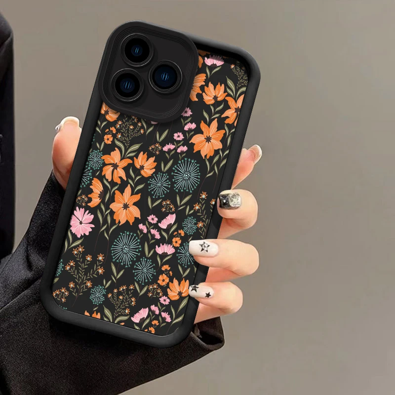 سيليكون جراب هاتف ل ممن لهم Realme C75 C71 C67 C65 C63 C55 C53 C30 C17 C15 C12 C11 C25S C25Y C21 C21Y C20 C20A زهرة غطاء #5