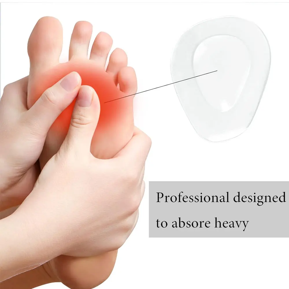 Heart de Pieds Transparents pour Homme et Femme, Réutilisables, Lavables, Non-ald, Multifonctionnels, Soins de Santé, 2 Pièces