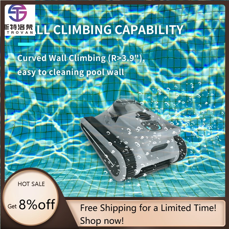

STLF Advanced Intelligence Wall Climbing Pool Robot Smart Swimming Pool Waterline Cleaning Pool Cleaner