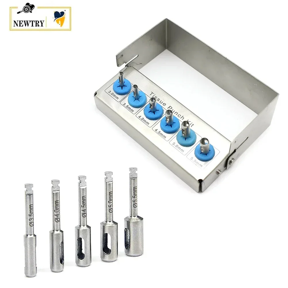 

Dental Implant Drill Tissue Punch Kit Gingival Trephine Bur ∅3/3.5/4/4.5/5/5.5/6/6.5/7mm Dentistry Oral Surgical Bone Instrument