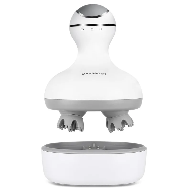 

Хит продаж, массажер для головы, электрический портативный физиотерапевтический массажер для головы, мягкий силиконовый коготь, водонепроницаемый массажер для головы