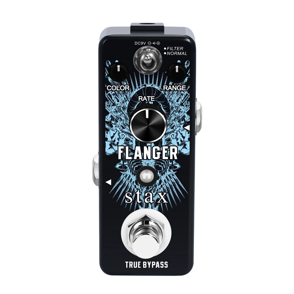 Stax LEF-312 Pure Analog Flanger Guitar Effect Pedal with Static Filtering True Bypass Guitar Accessories