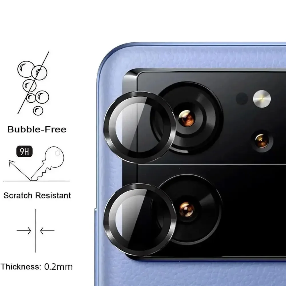 1 ensemble de films protecteurs d'objectif pour Xiaomi 13T Pro Mi13T Mi13TPro, protections d'objectif d'appareil photo Yij à anneau métallique pour verre d'objectif Xiaomi Mi 13TPro