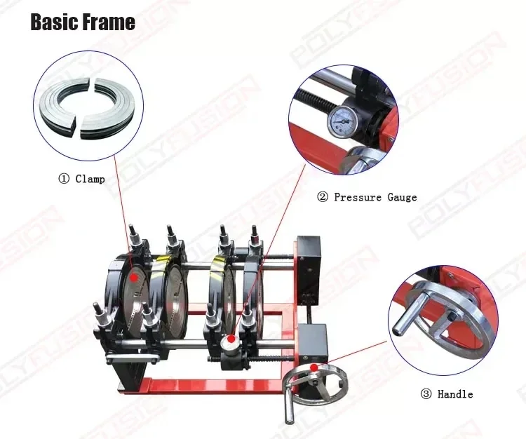 Hot product Manual butt fusion machine butt fusion welding machine hdpe pipe butt fusion welding machine