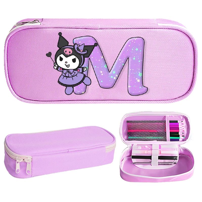 

Sanrio Kuromi High-capacity Pen Case for Students Anime fashion Pencil Bag Boys Girls Stationery Storage Box School Supplies