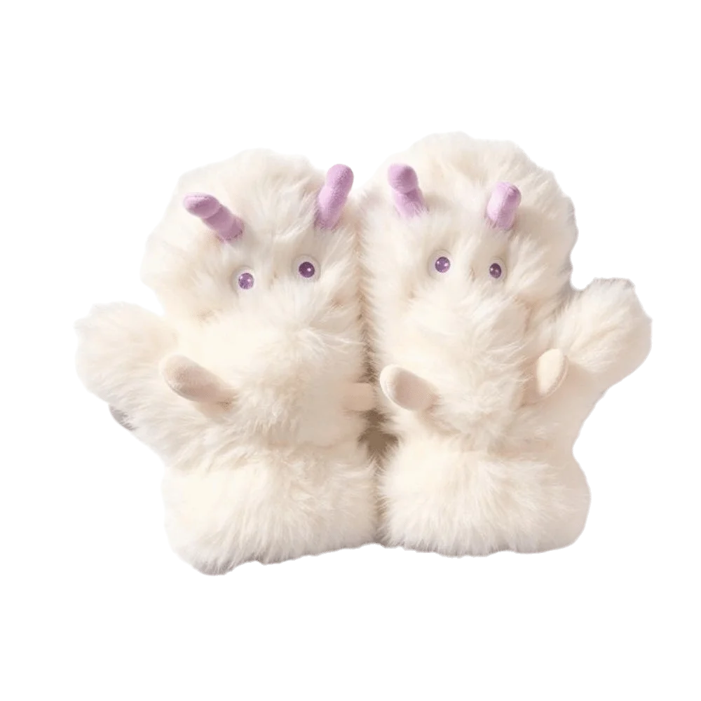 Sweet Soft Furry Gloves Warm Funny Winter Gloves Thickened Little Devil Gloves Winter