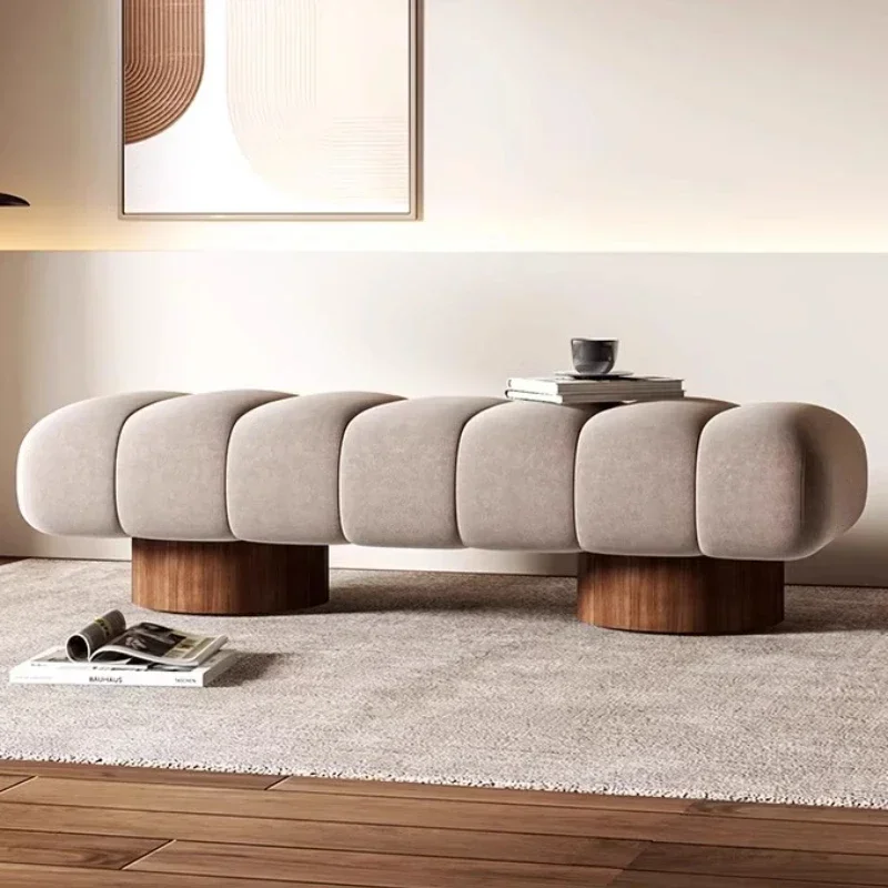 Italian Modern Bed End Stool Bedroom Simple Nordic Long Dining Bench Cloakroom Sofa Entry Shoe Stools Home Furniture TYLB