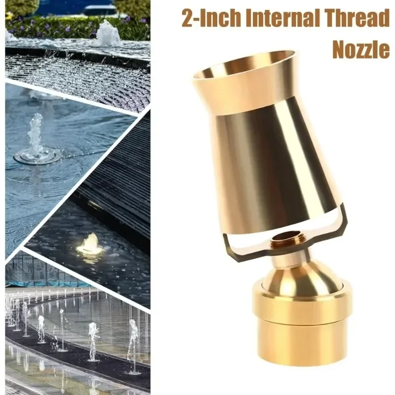 

2" DN50 Fountain Nozzle Brass Ice Tower Cascade Water Fountain Nozzle Spray Pond Sprinkler for Garden Pond Amusement Park