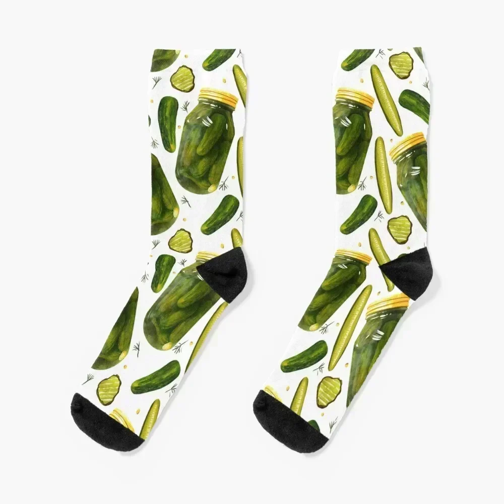 Pickles Pickles Pickles by Christine Leader Socks winter thermal funny sock Hiking boots Women's Socks Men's