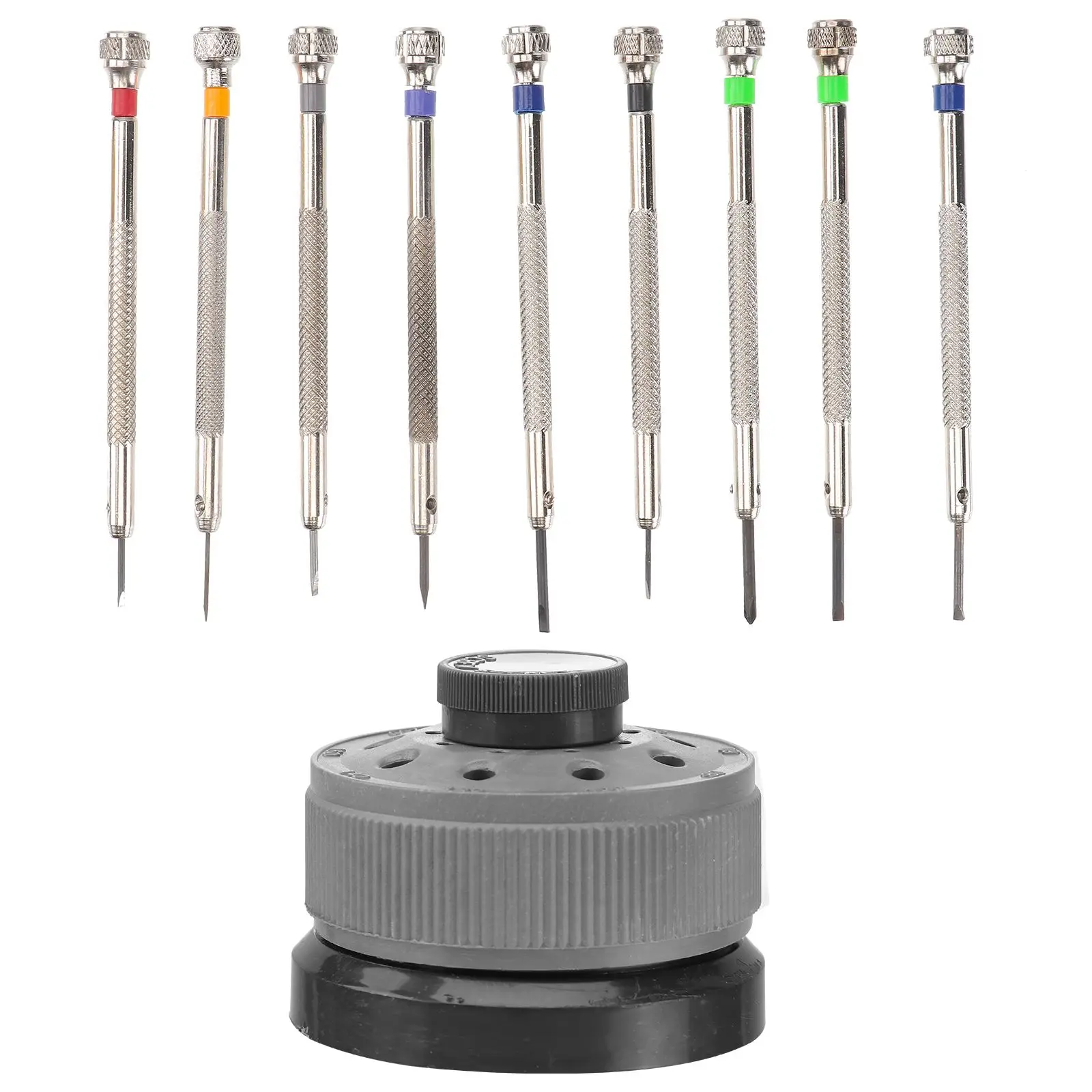 9pcs Slotted Screwdrivers 0 5mm 2 5mm Durable Steel Repair Watch Eyeglass Frames Electronic Tools Hand Tools