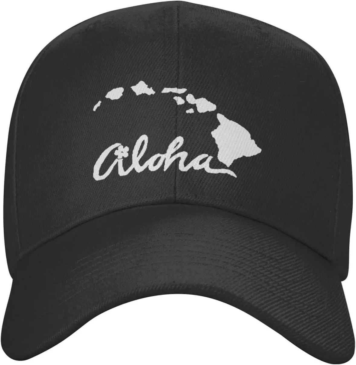 Hallo Hawaii Islands Baseball Cap Low Profile Dad Hat Funny Curved Brim Trucker Hats Black