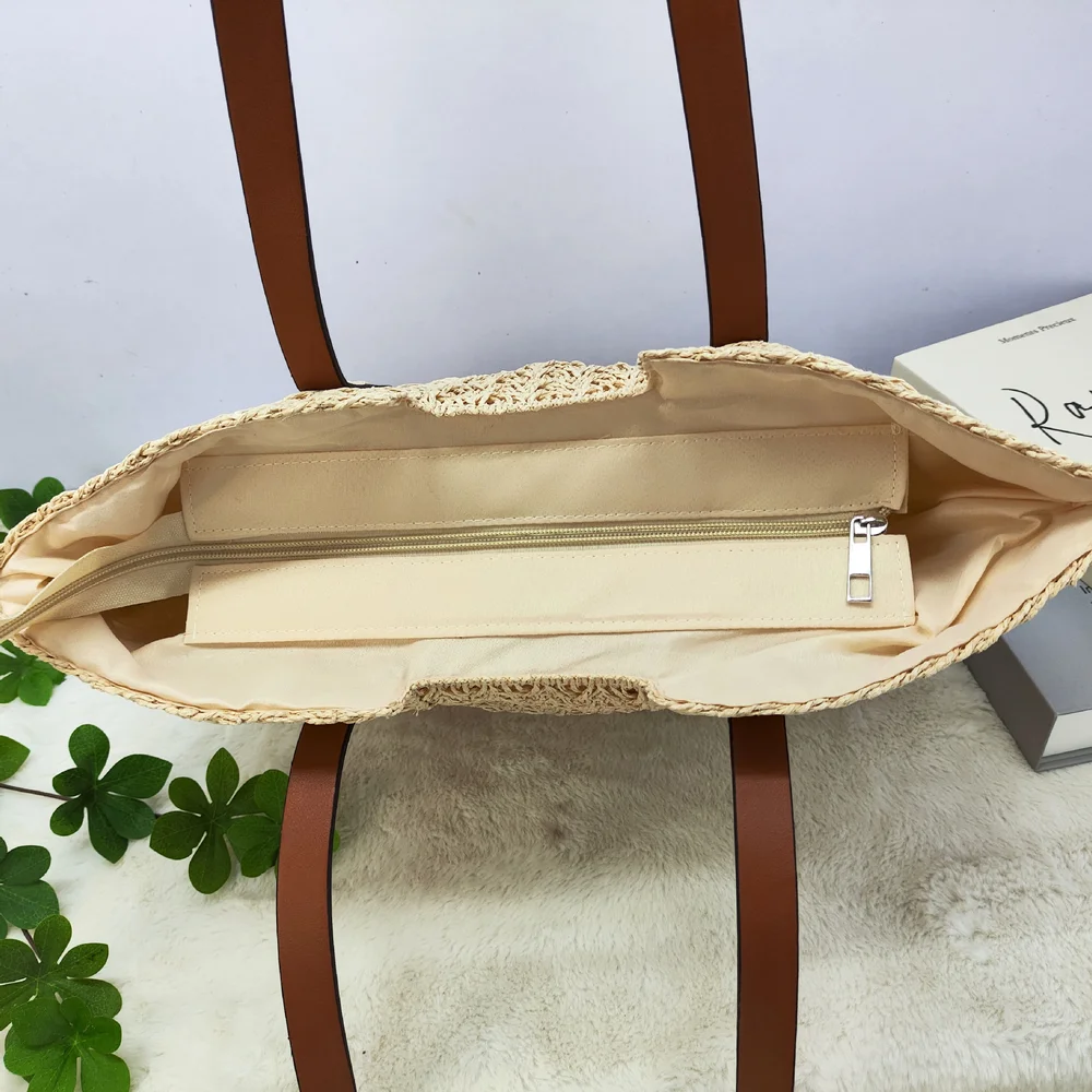 Ins الصيف الإنترنت المشاهير العشب النسيج حقيبة جديدة عطلة الشاطئ الشاطئ النسيج حقيبة سعة كبيرة حقيبة كتف واحدة