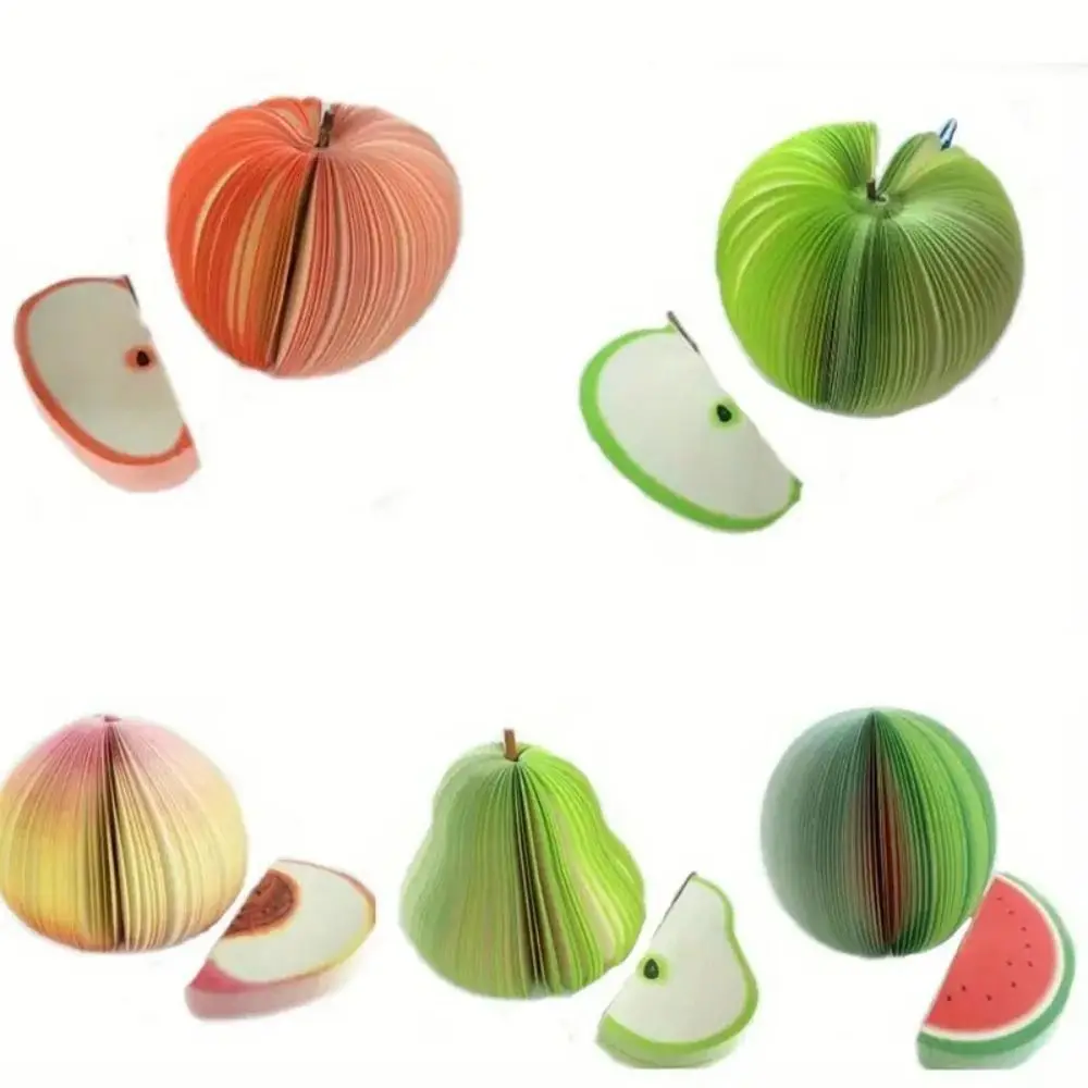 مجموعة ملاحظات لاصقة للفواكه والخضروات ، ملاحظات لاصقة ، إشارات مرجعية للمذكرات الورقية ، أدوات مكتبية إبداعية