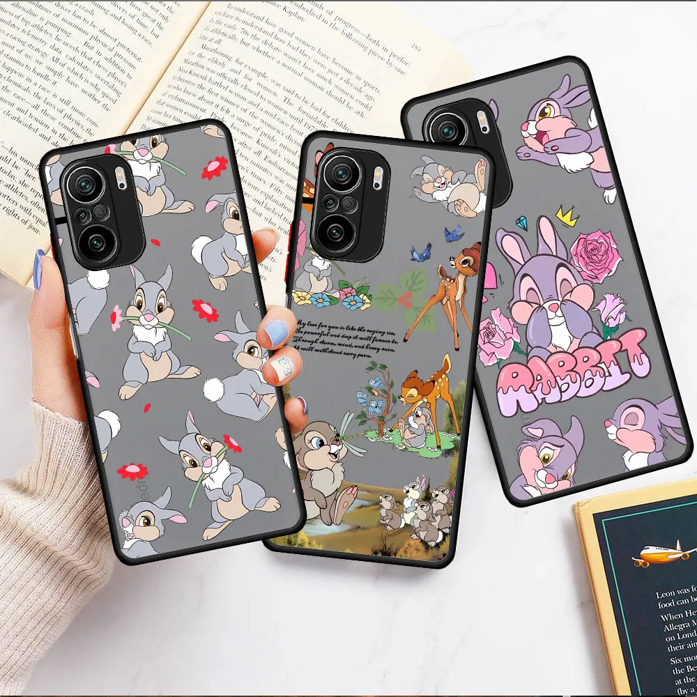 Disney Bambi Friends Thumper phone cases for Redmi Note 11 13 Pro 5G 9 10 4G 12 Pro Plus 8 10s 7 K40 9S 8T 12S 11S Cover Frosted