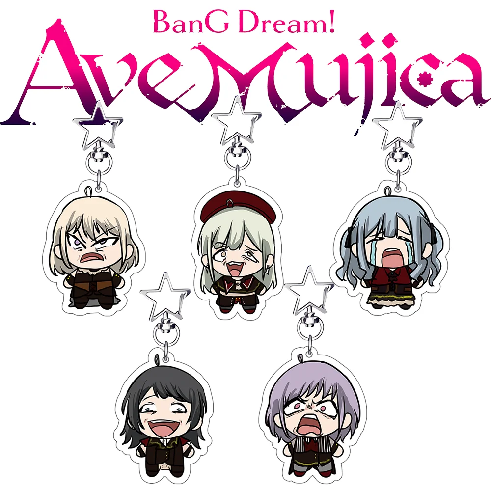 

SD BanGDream Ave Mujica Sakiko Togawa Kawaii Acrylic Keychain Keyring Strap Figure Hanging Accessories Cosplay Decoration gifts