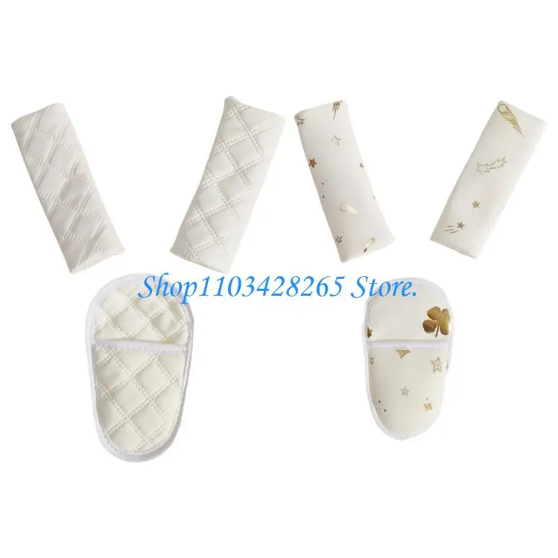 

G2TE Strollers Shoulder Strap Harness Covers with Protective Crotch Pad Sleeve for Baby Carriage Accessories Comfort Safety