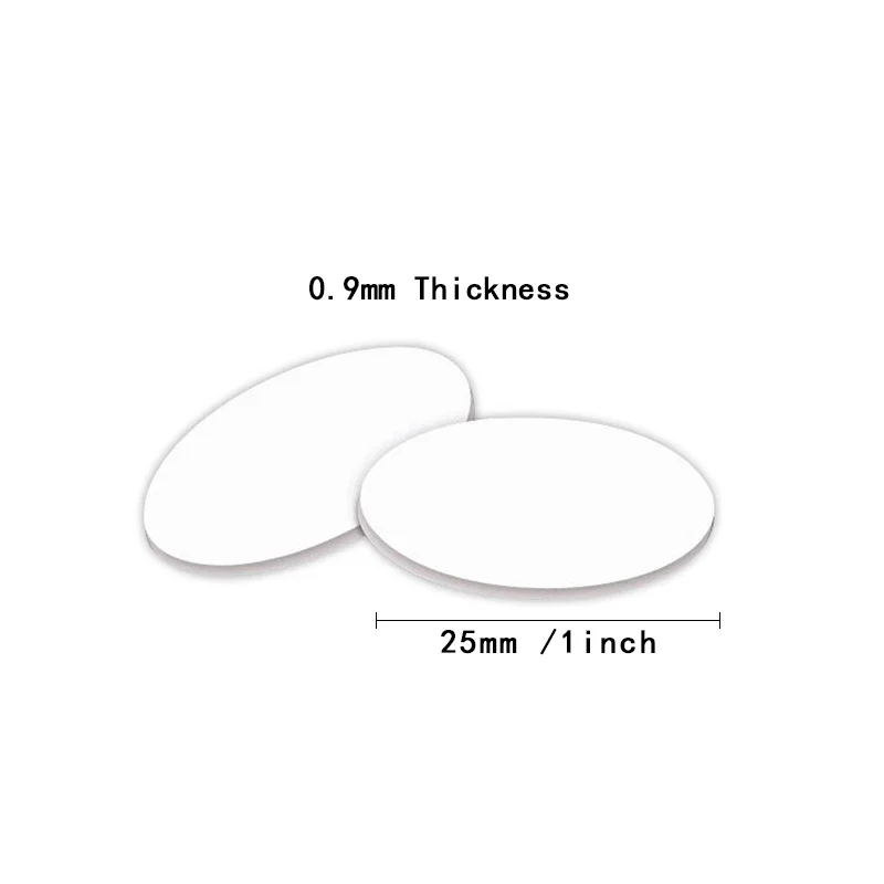 Hilo 10-50pcs NFC N-tag 215 Coin TAG With adhesive Key 13.56MHz N-TAG 215 Card Label RFID Ultralight Tags Labels