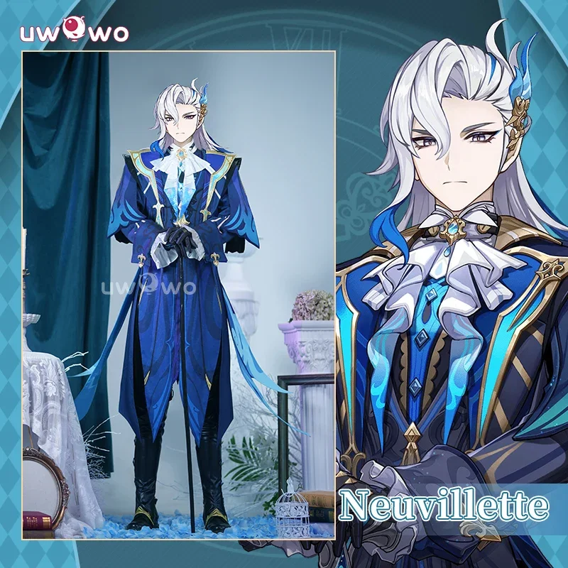 UWOWO Neuvillette คอสเพลย์ Collab Series: Genshin Impact Hydro Fontaine Neuvillette ชุดคอสเพลย์